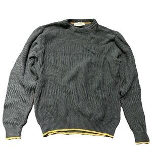 Men’s Frederik Anderson Copenhagen Charcoal Grey Crewneck Sweater Size Large